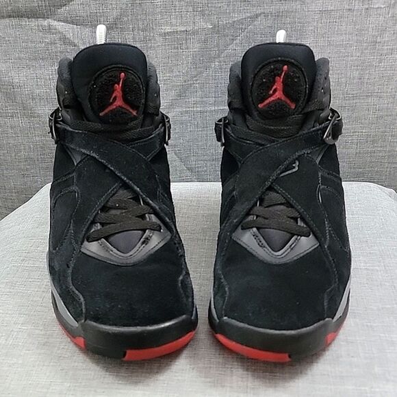 Nike Air Jordan 8 Bred Men\'s SZ 10 Nike retro Black Cement / Red 305381-022 main image 11